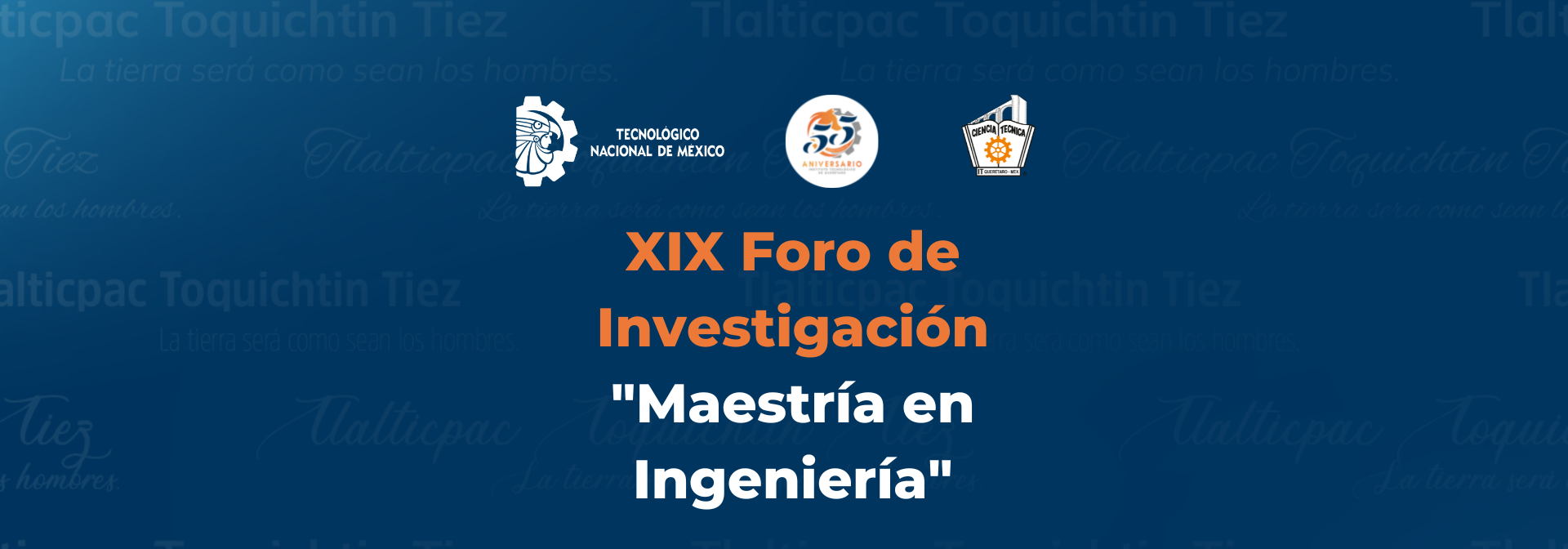 XIX Foro de Investigación “Maestría en Ingeniería”