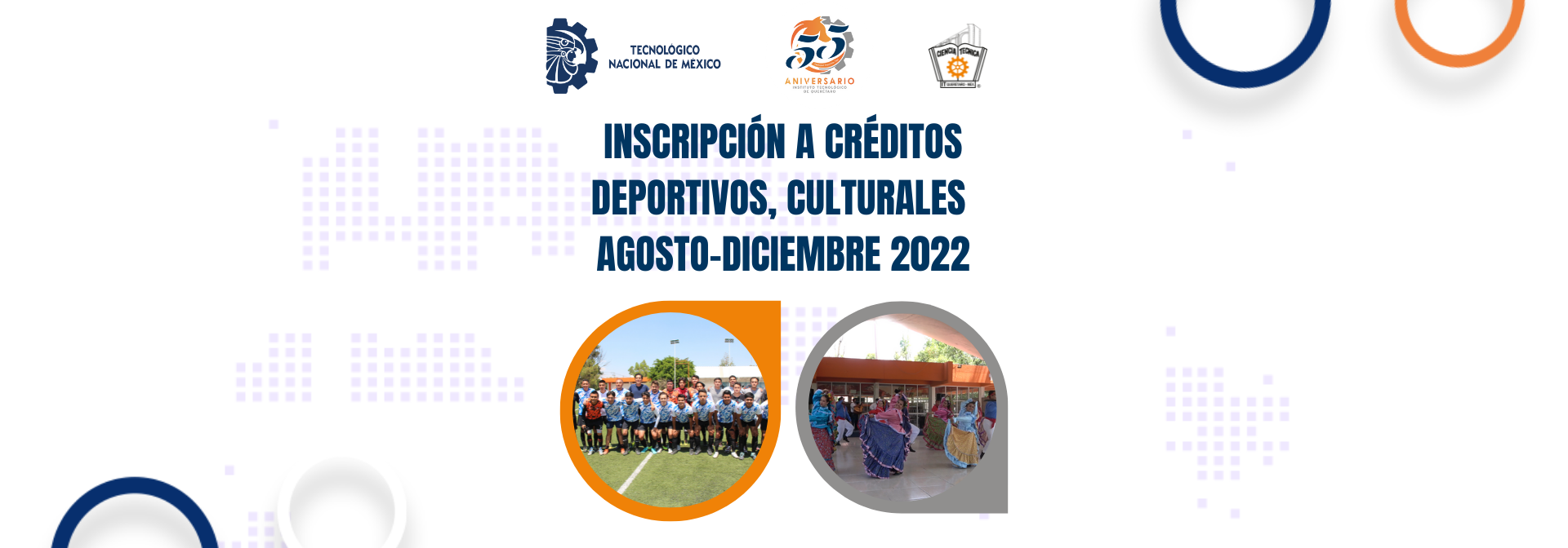 INSCRIPCIÓN A CRÉDITOS DEPORTIVOS, CULTURALES AGOSTO-DICIEMBRE 2022